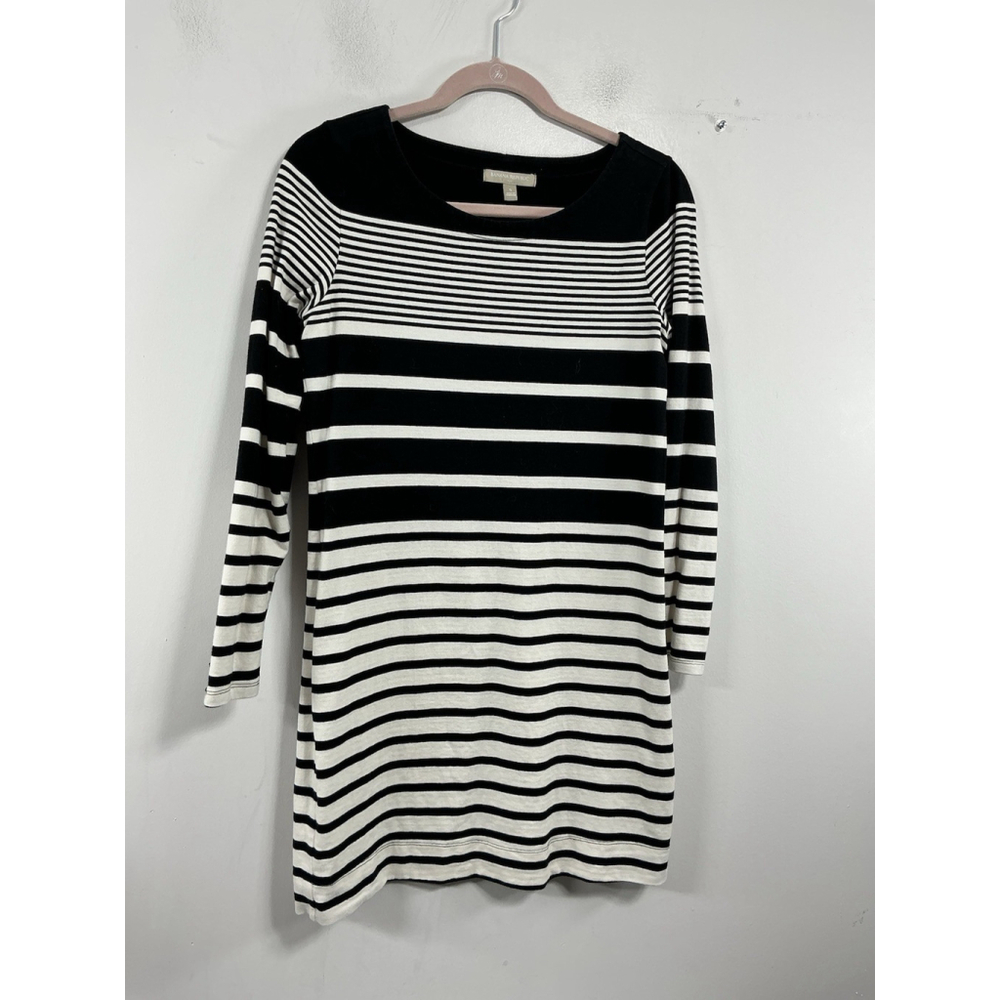 Womans Excellent Bananna Republic Pullover Long Sleeve Shirt Dress S Multicolor